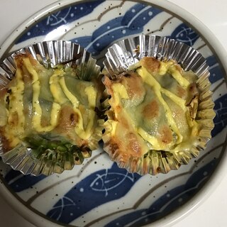 お弁当に♪キャベツとアスパラのチーズマヨ焼き☆